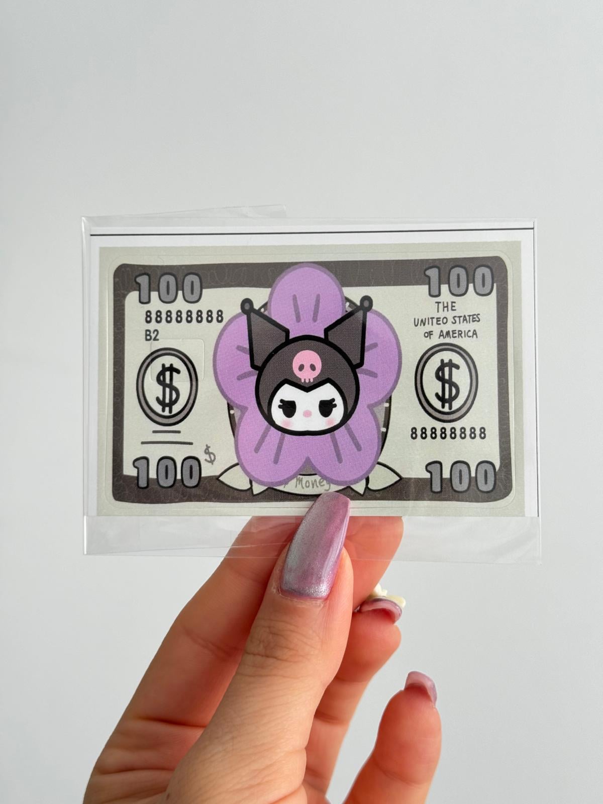 Kuromi Dolar Kart Kaplama Sticker
