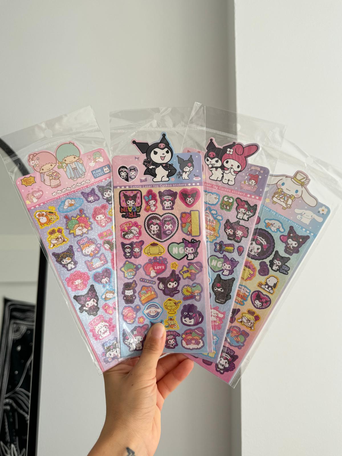 Kuromi Hologram Sayfa Sticker Seti
