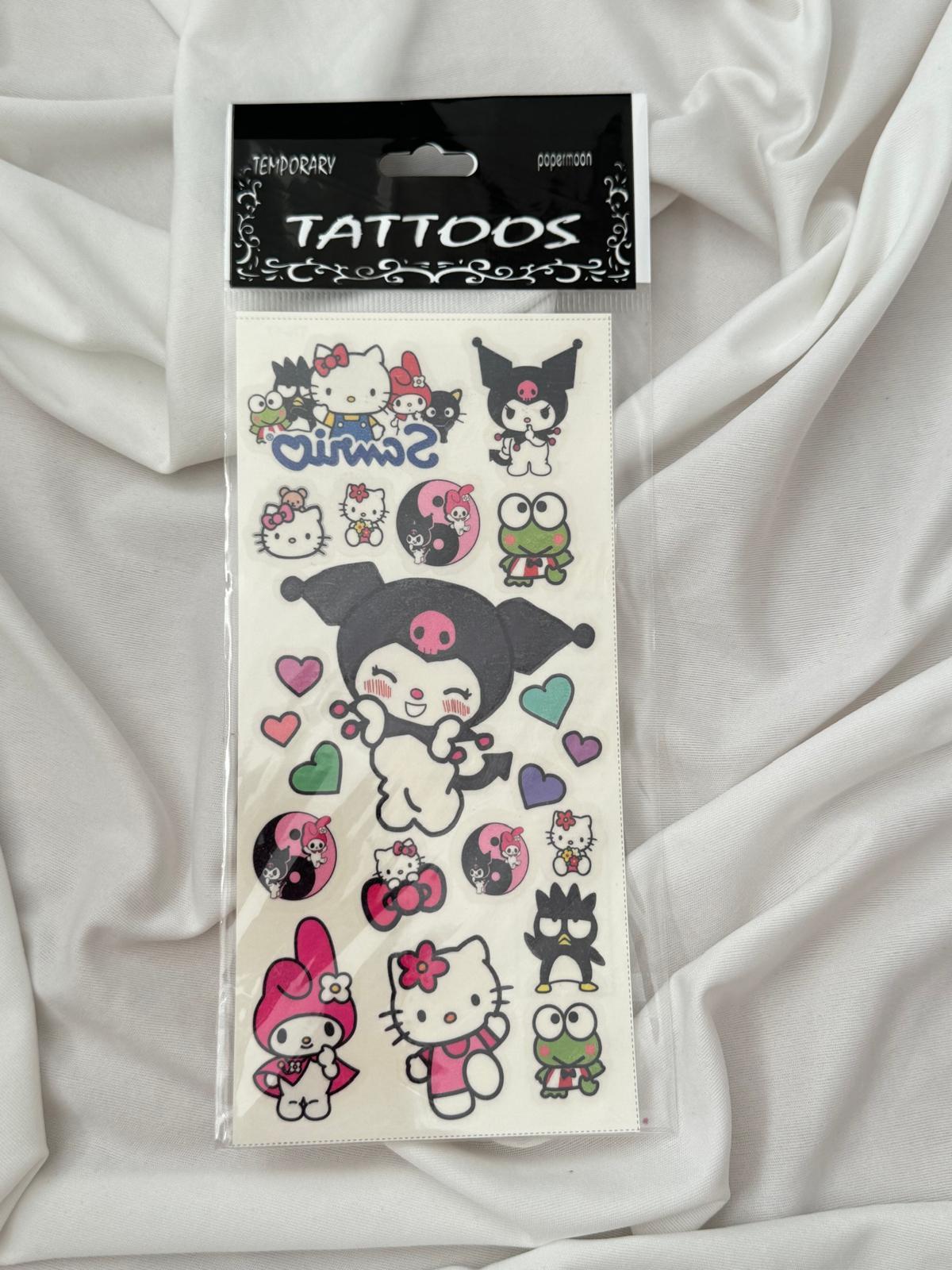 Kuromi Kitty Geçici Mini Dövme