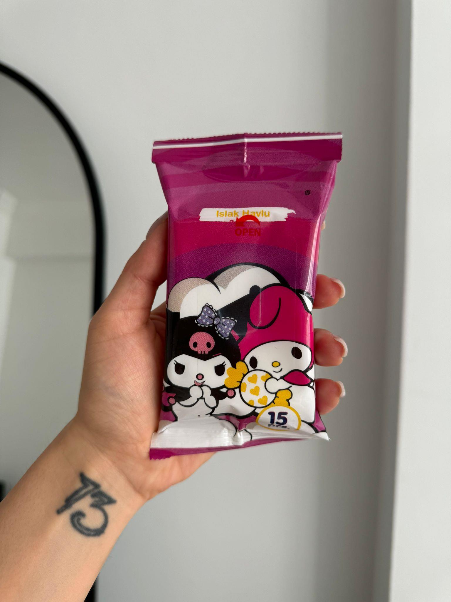 Kuromi Melody Cep Boy Islak Mendil