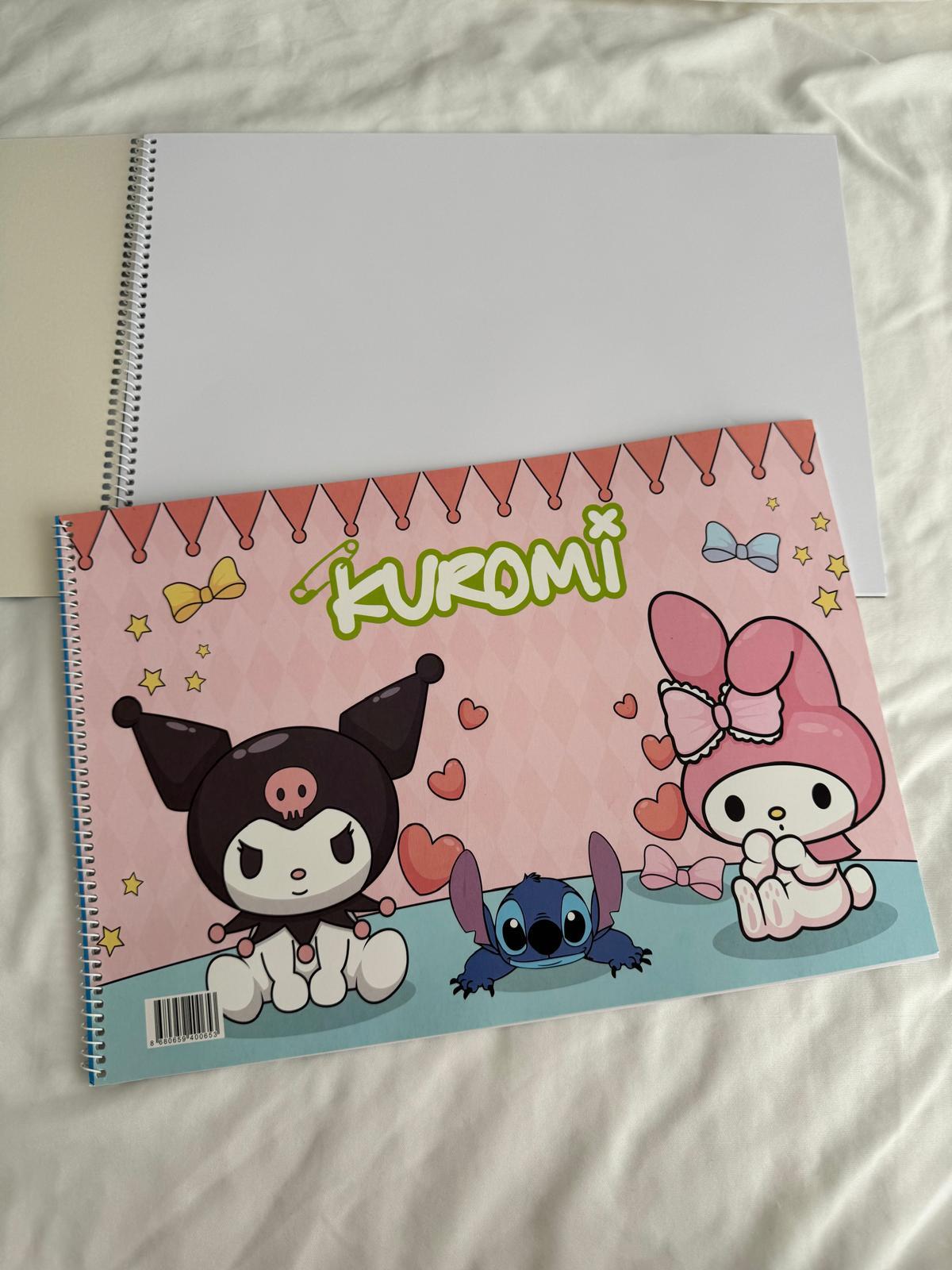Kuromi Melody Heart Resim Defteri
