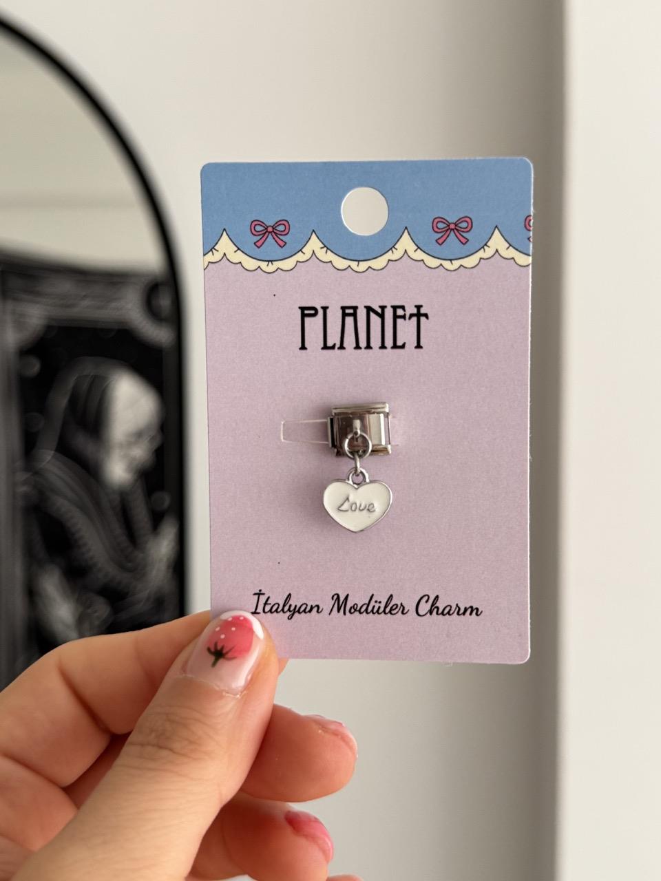 Love Sallantılı Kartlı İtalyan Charm