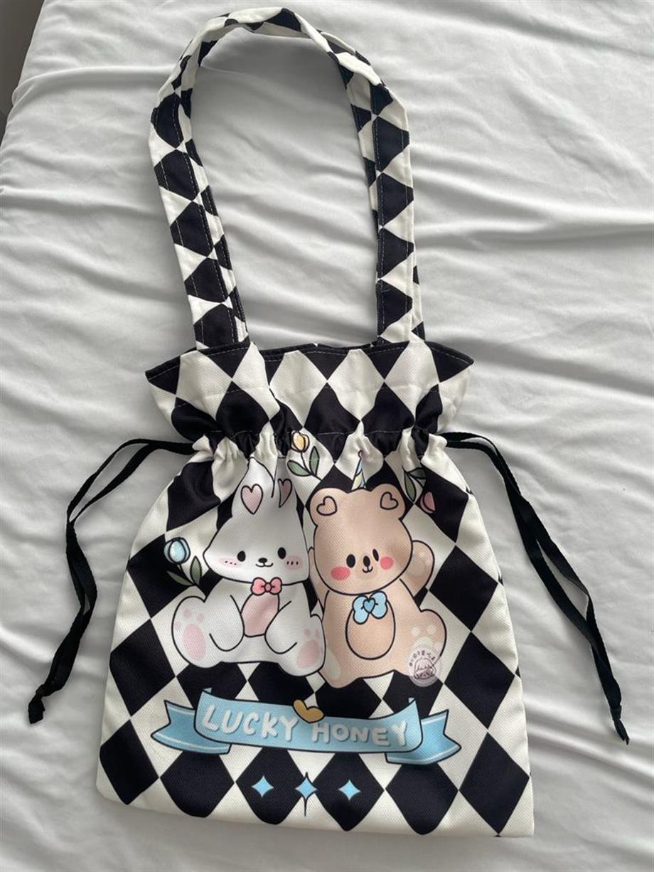 Lucky Honey Büzgülü Bez Çanta