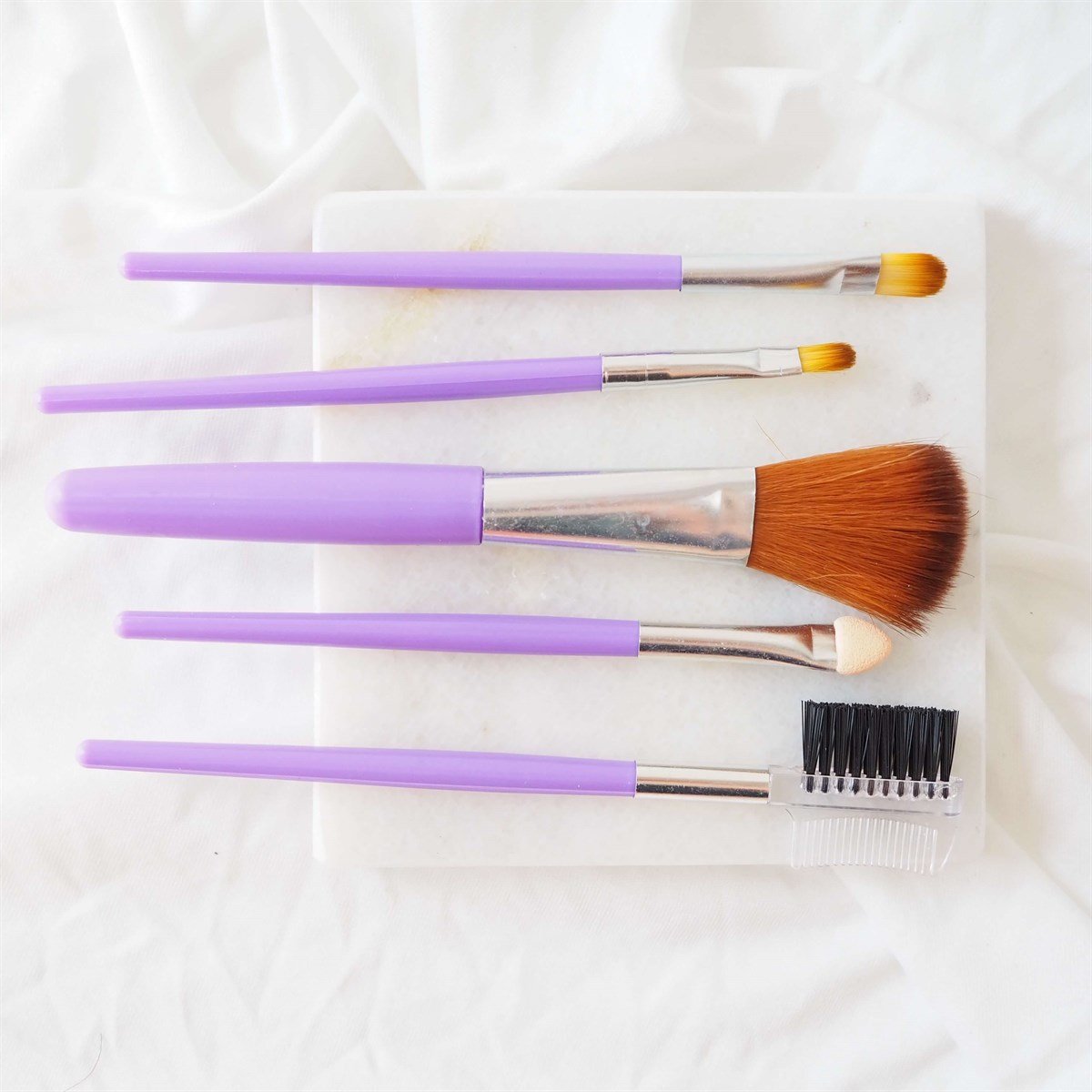 Makyaj Fırça Set Mor