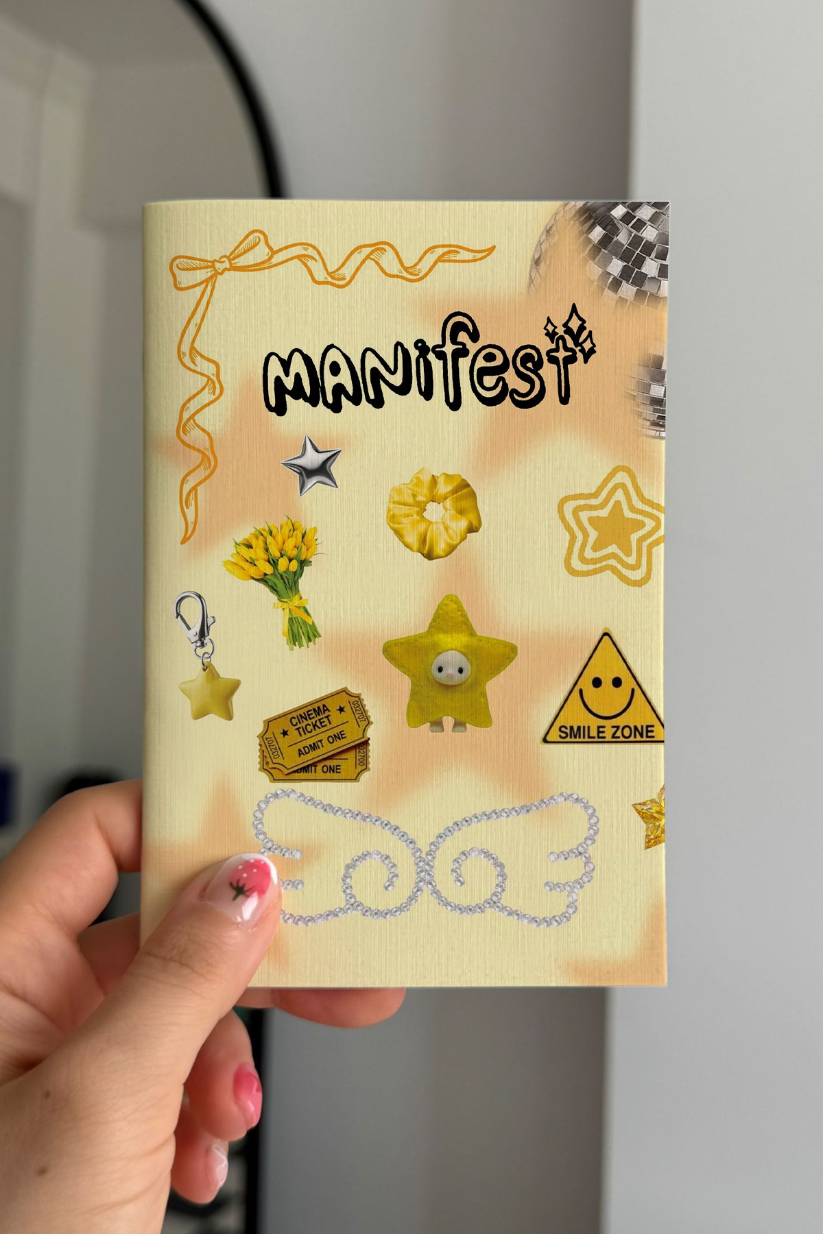 Manifest Sarı Mini Çizgisiz Defter