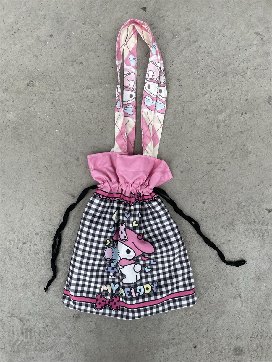 Melody Kawaii Büzgülü Bez Çanta