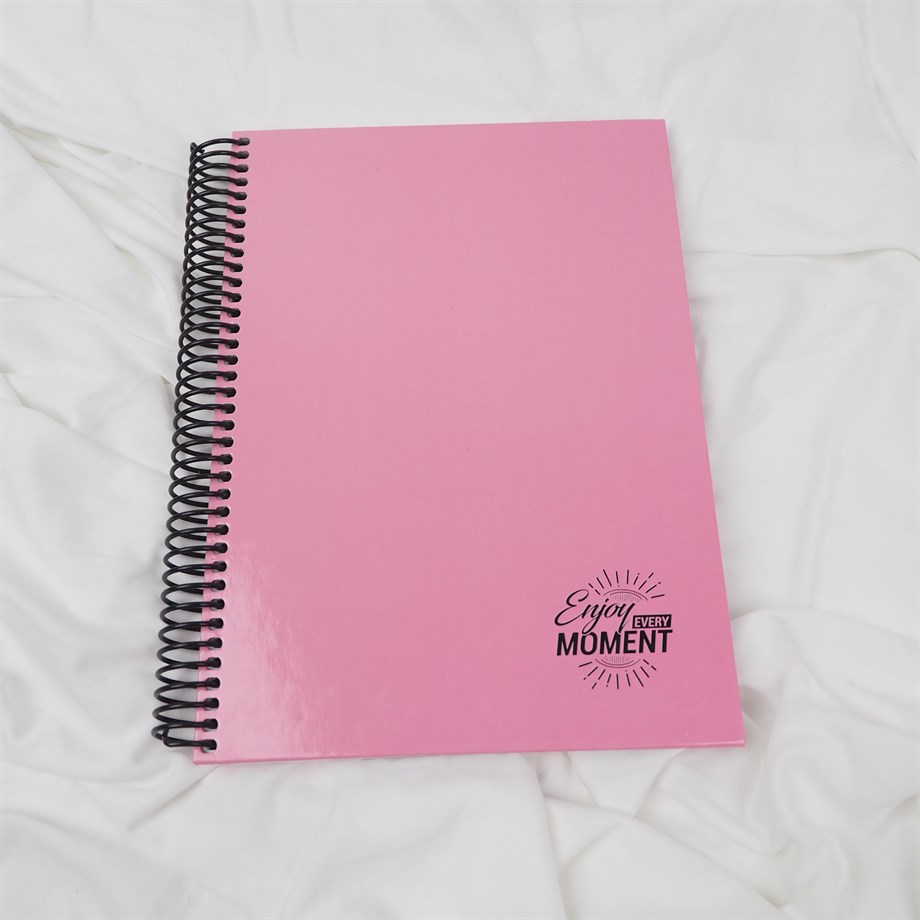 Mikro Çizgili Okul Defteri Pembe