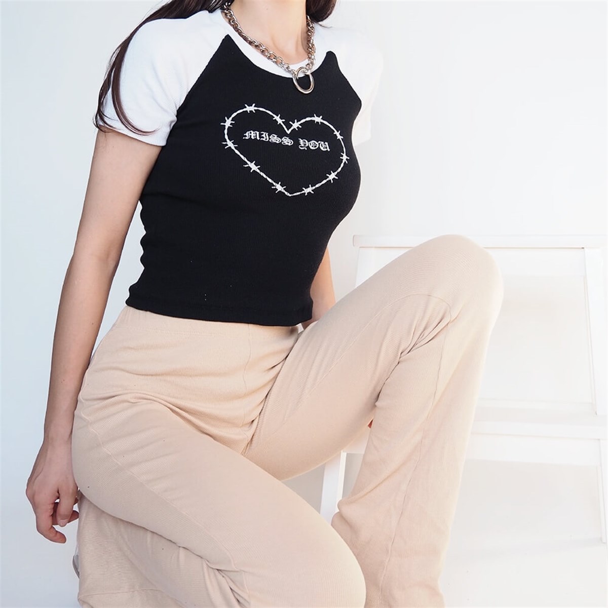 Miss You Crop Tshirt