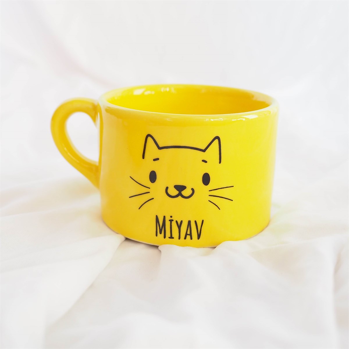 Miyav Sarı Mini Kupa