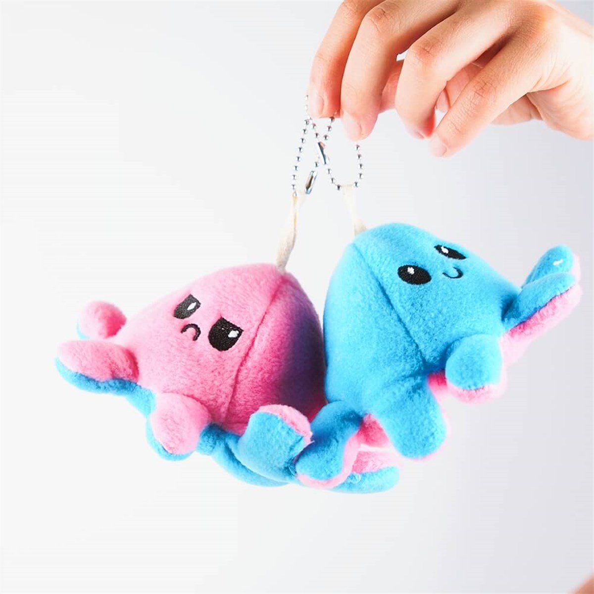 Mood Değiştiren Ahtapot Anahtarlık Mavi - Pembe