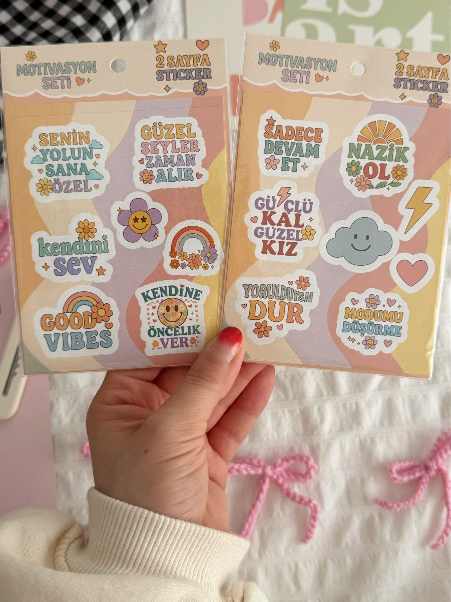 Motivasyon Sheet 2li Sayfa Sticker