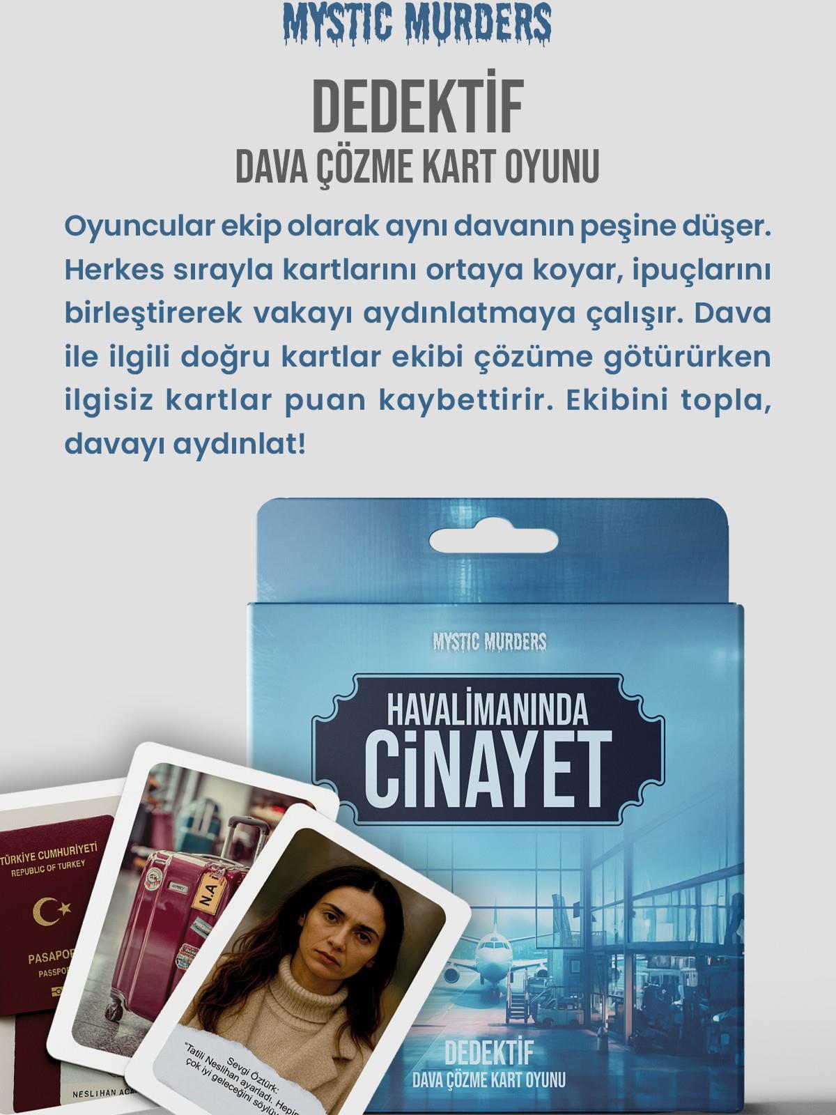 Mystic Murders Dedektif Kart Oyunu - Havalimanında Cinayet