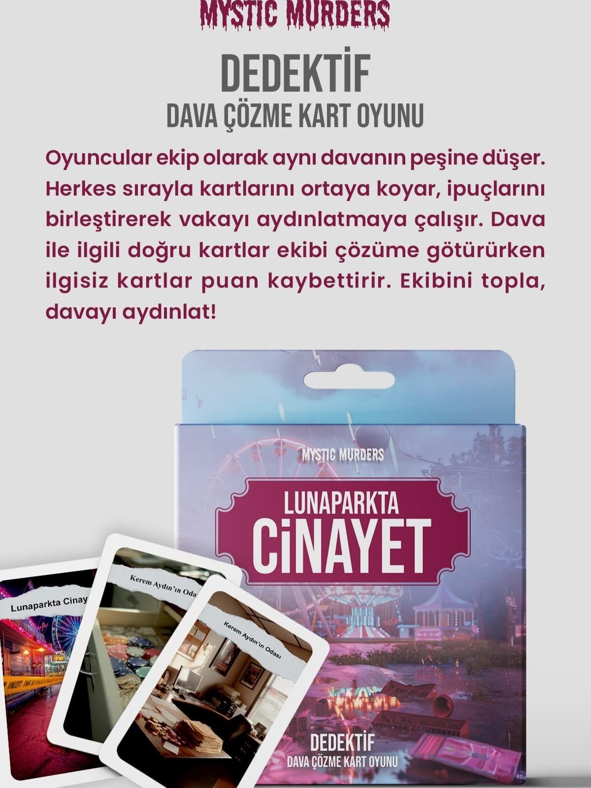 Mystic Murders Dedektif Kart Oyunu - Lunaparkta Cinayet