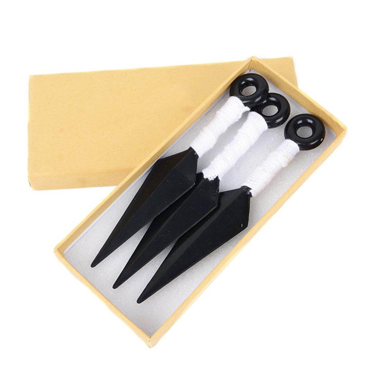 Naruto beyaz 3'lü bıçak seti 