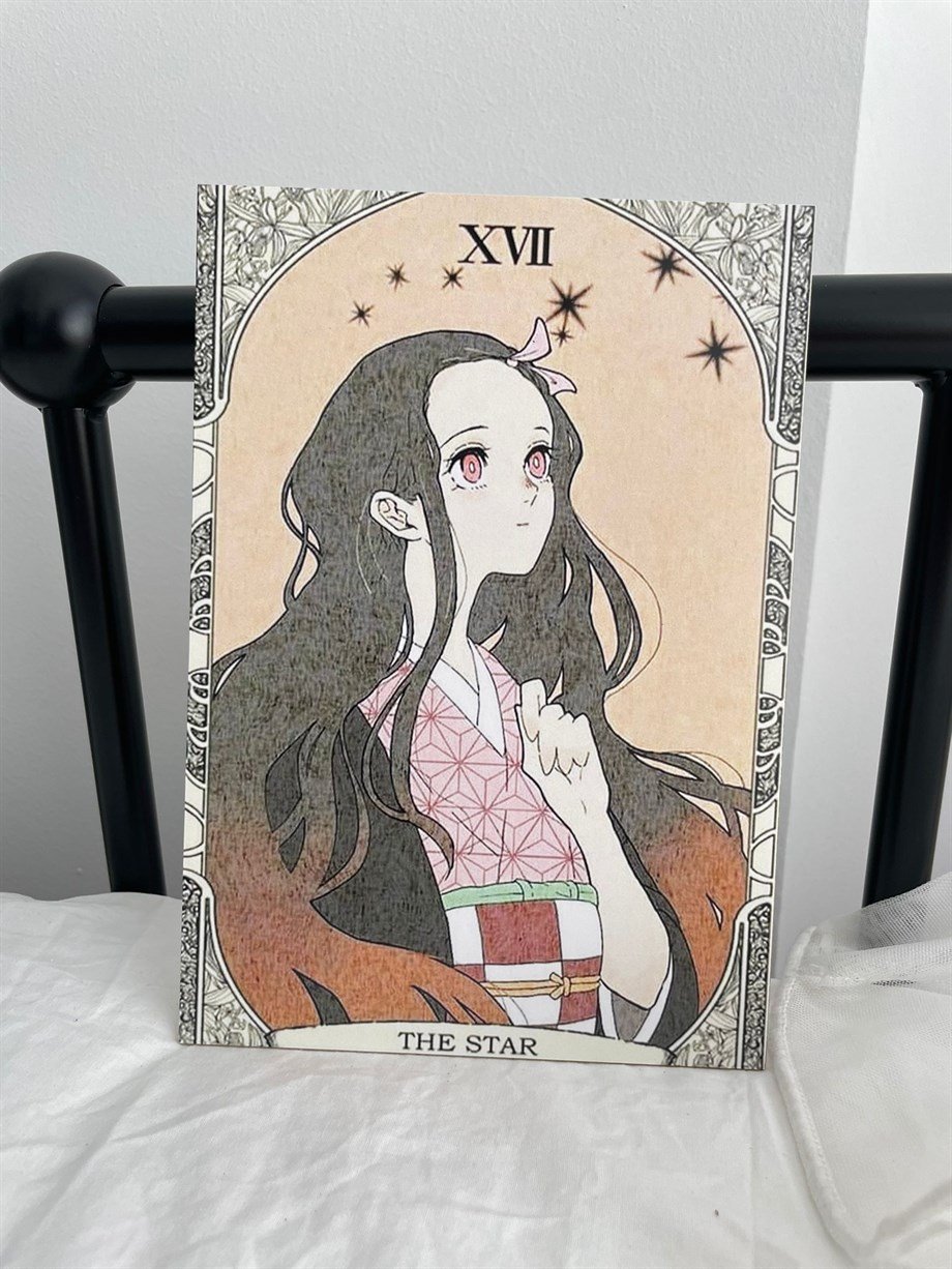 Nezuko Tarot Mini Ahşap Poster