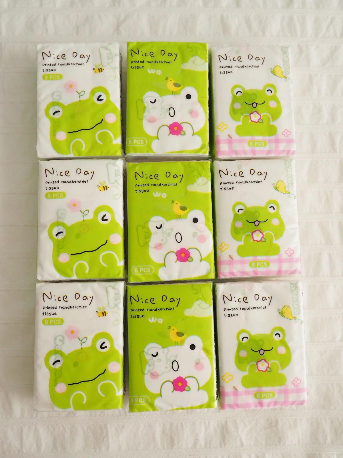 Nice Day Frog Desenli Peçete 9lu Paket