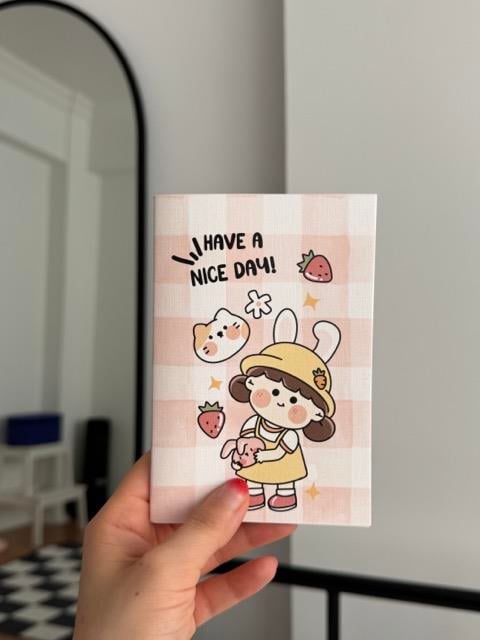 Nice Day Girl Mini Çizgisiz Defter