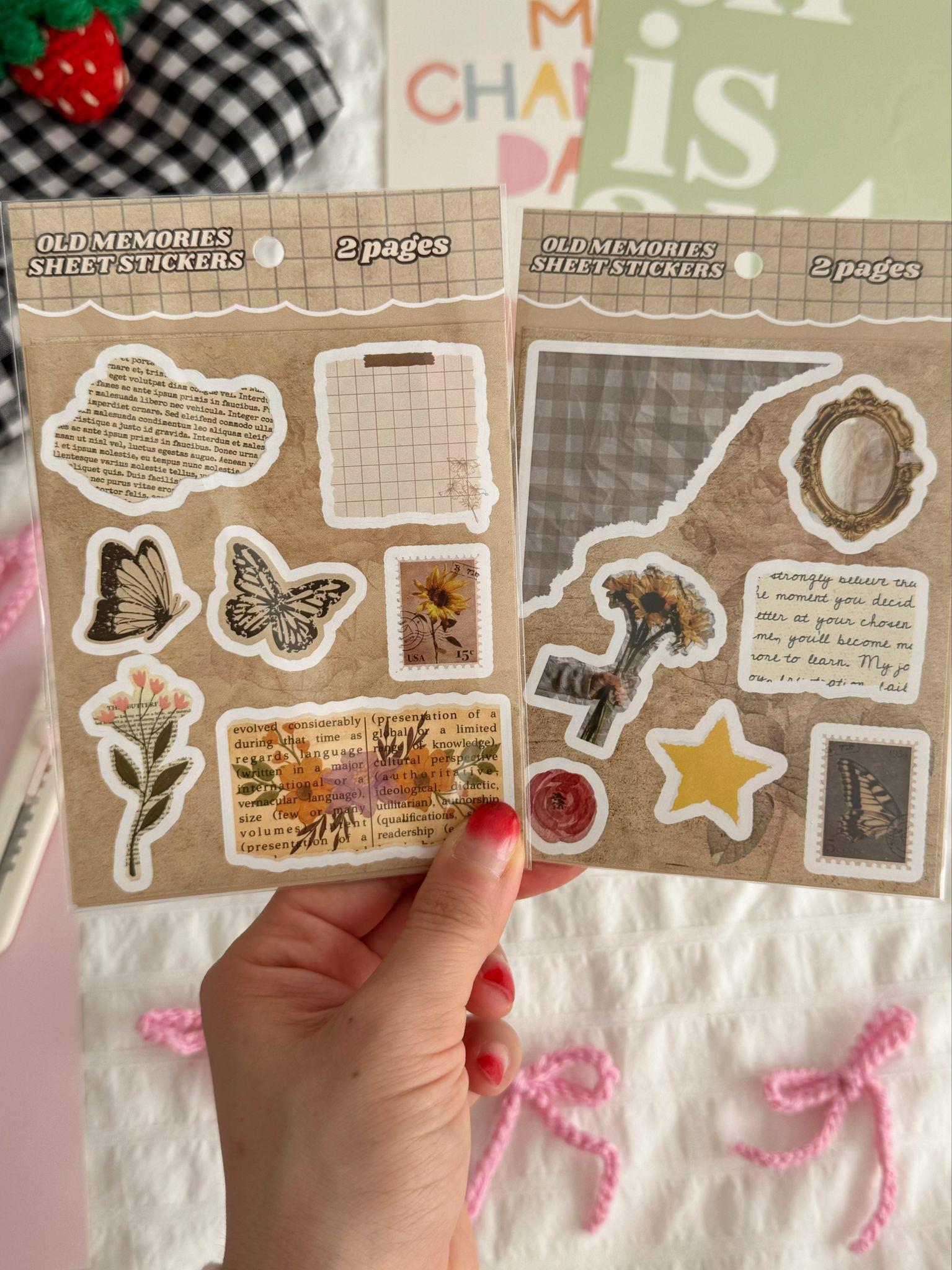 Old Memories Sheet 2li Sayfa Sticker