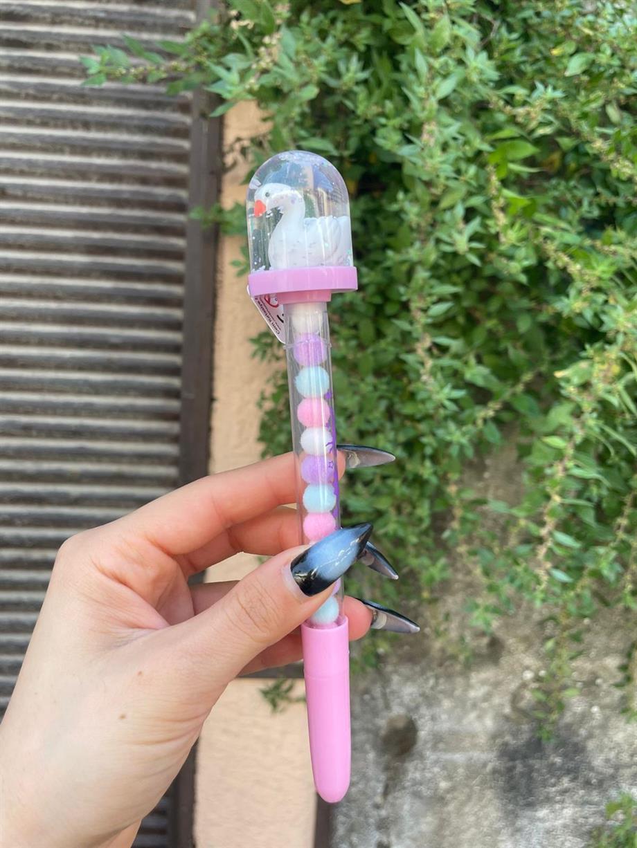 Ördek Kar Küresi Başlıklı Fairy Jel Kalem