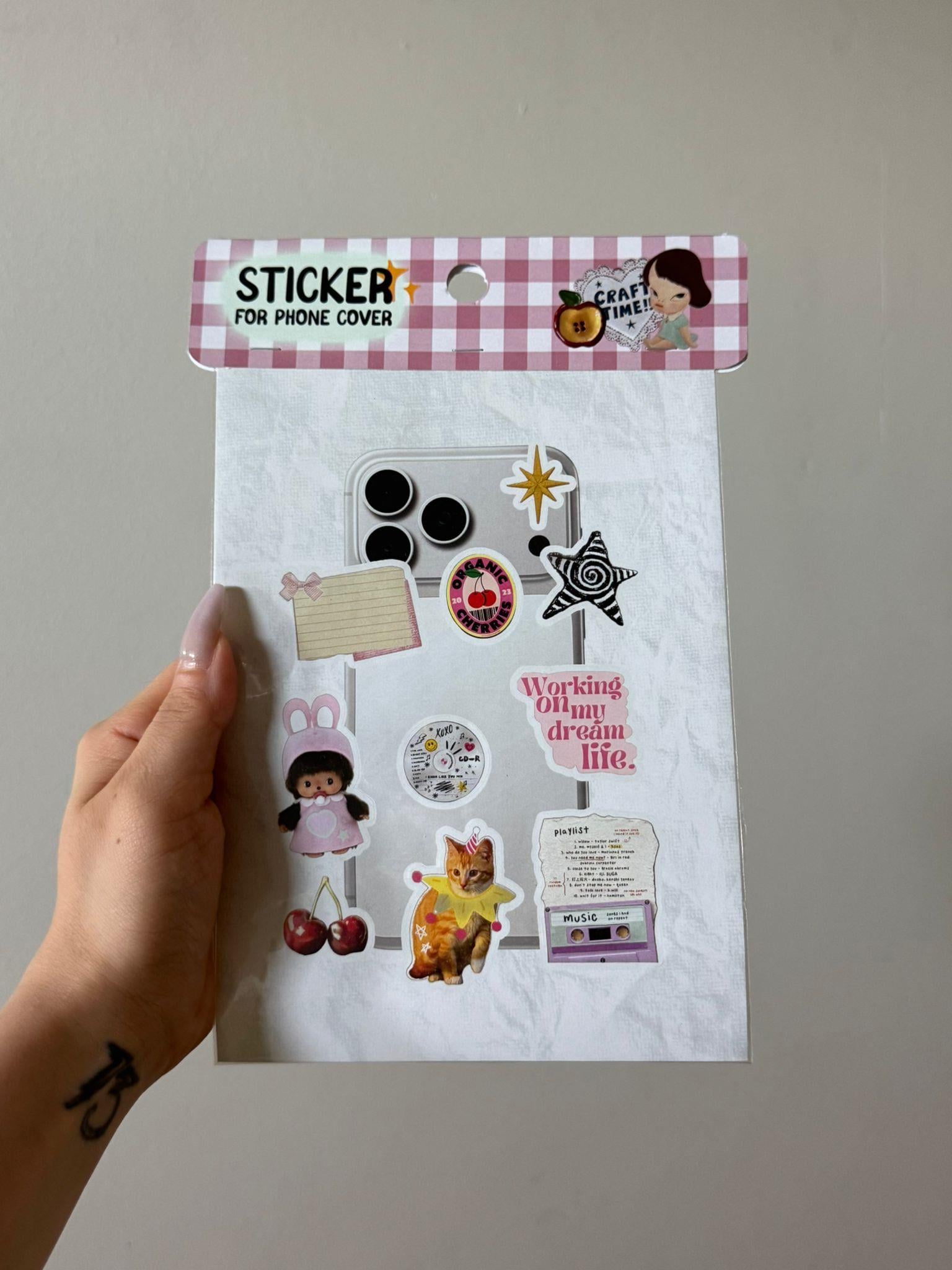 Organic Cherries Phone Sticker