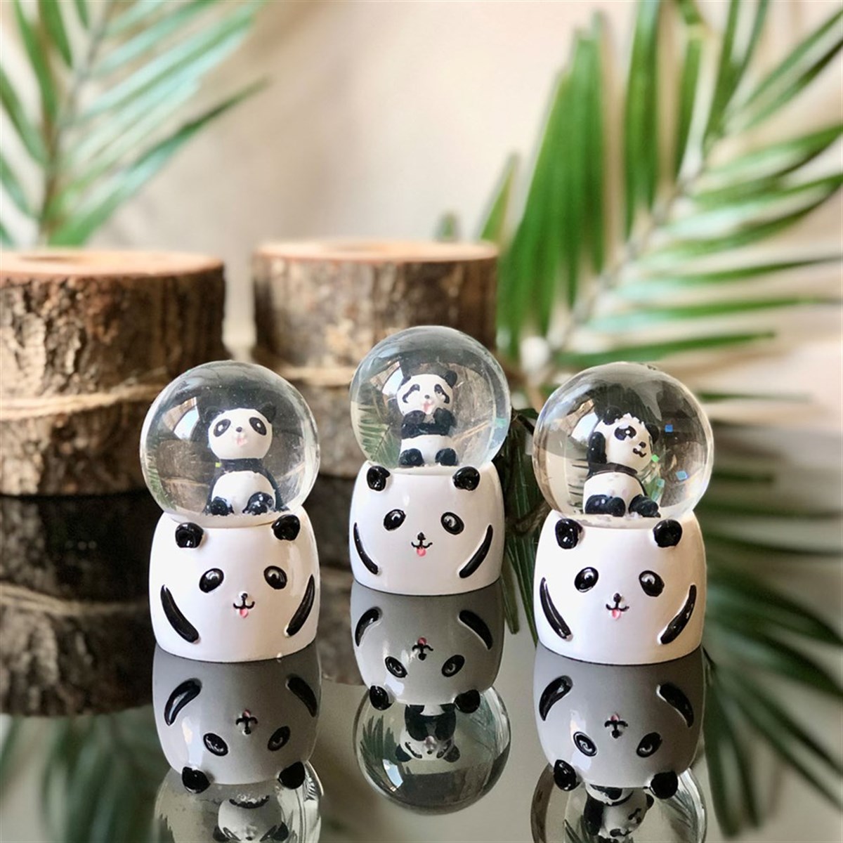 Panda Mini Işıklı Kar Küresi 