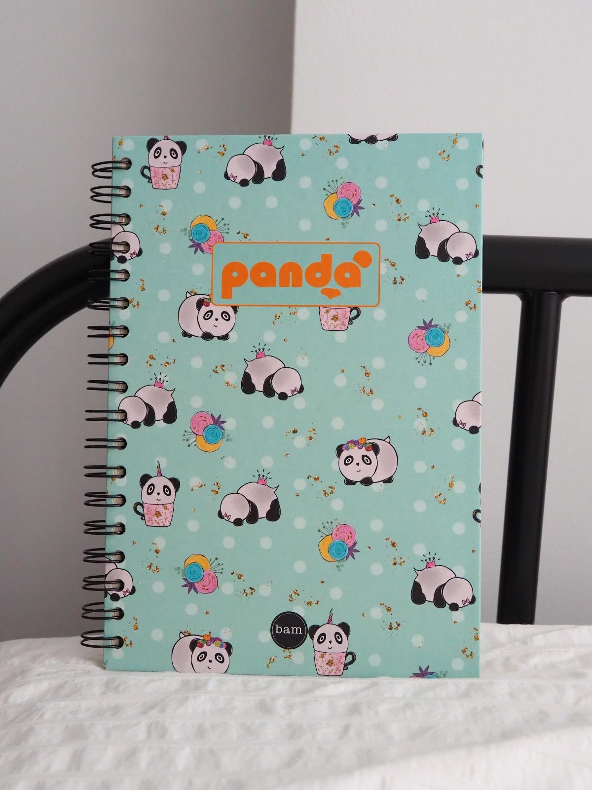 Panda Tasarımlı Spiralli Defter