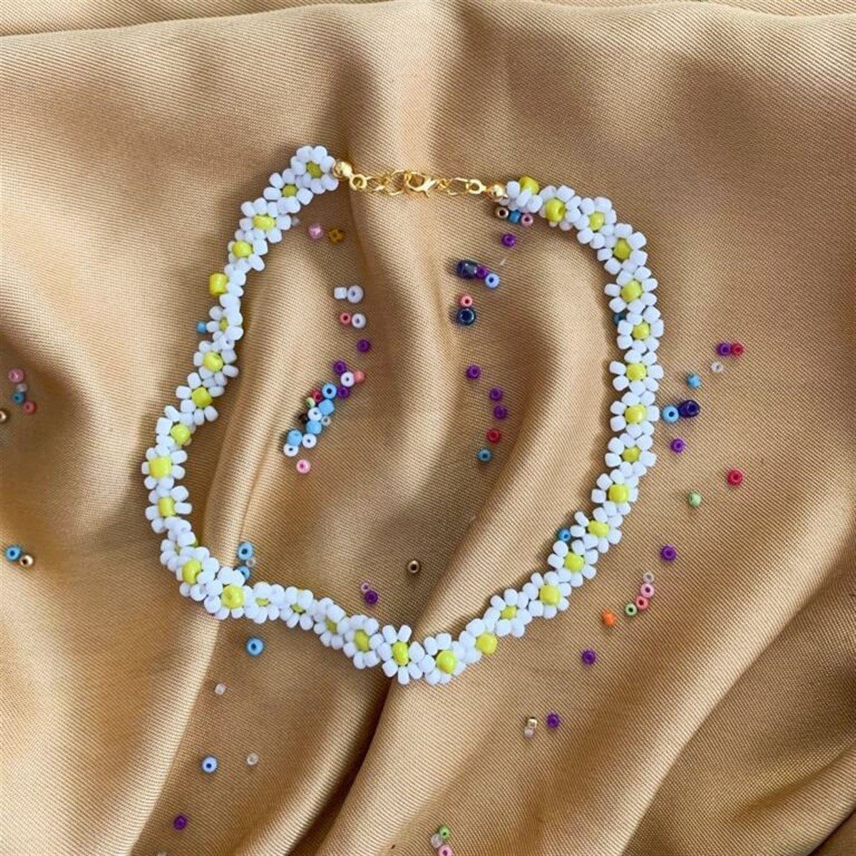 Papatya Choker Kolye I Handmade