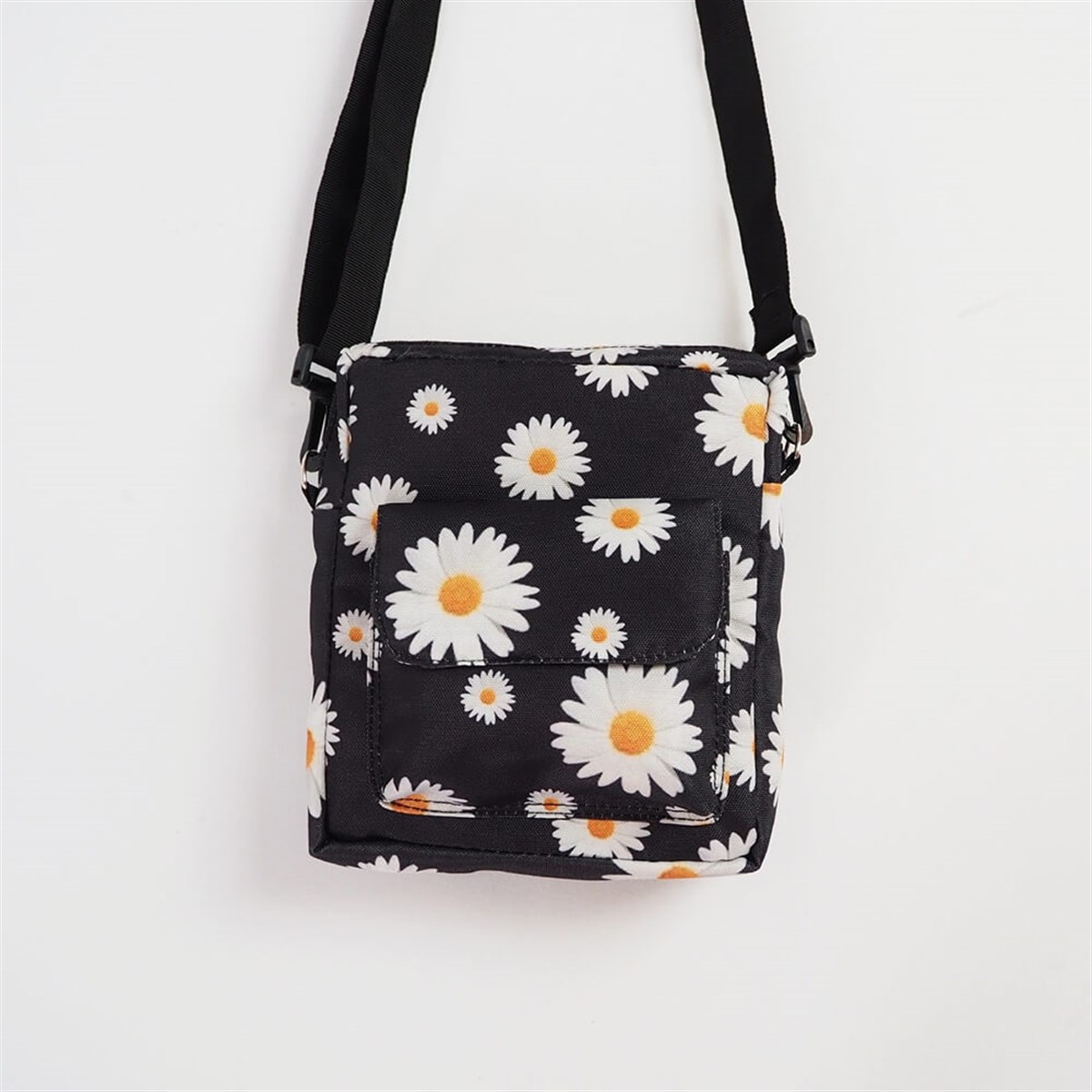 Papatyalar Crossbody Çanta / Cırtlı