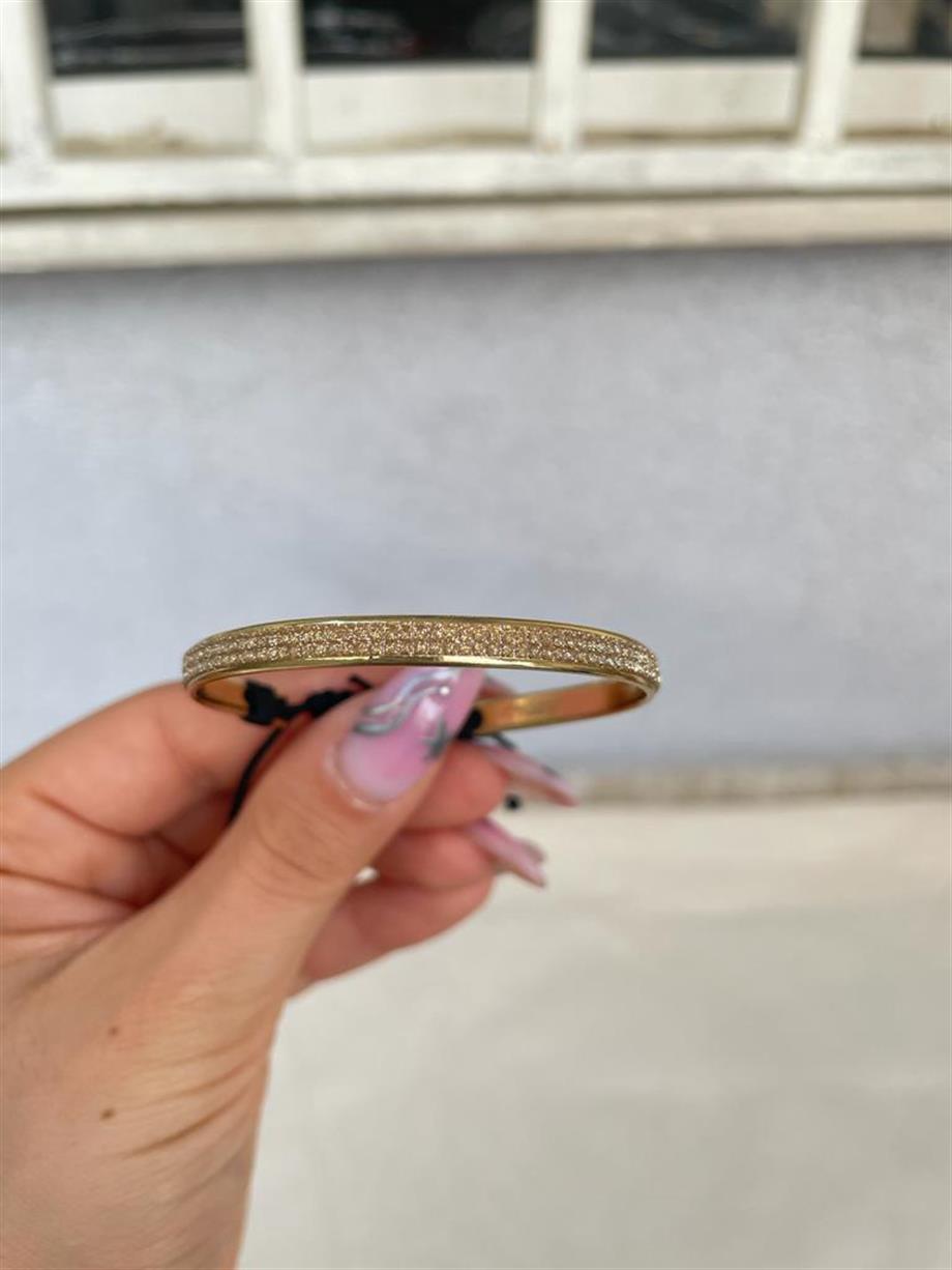 Parıltılı İp Bileklik Sarı