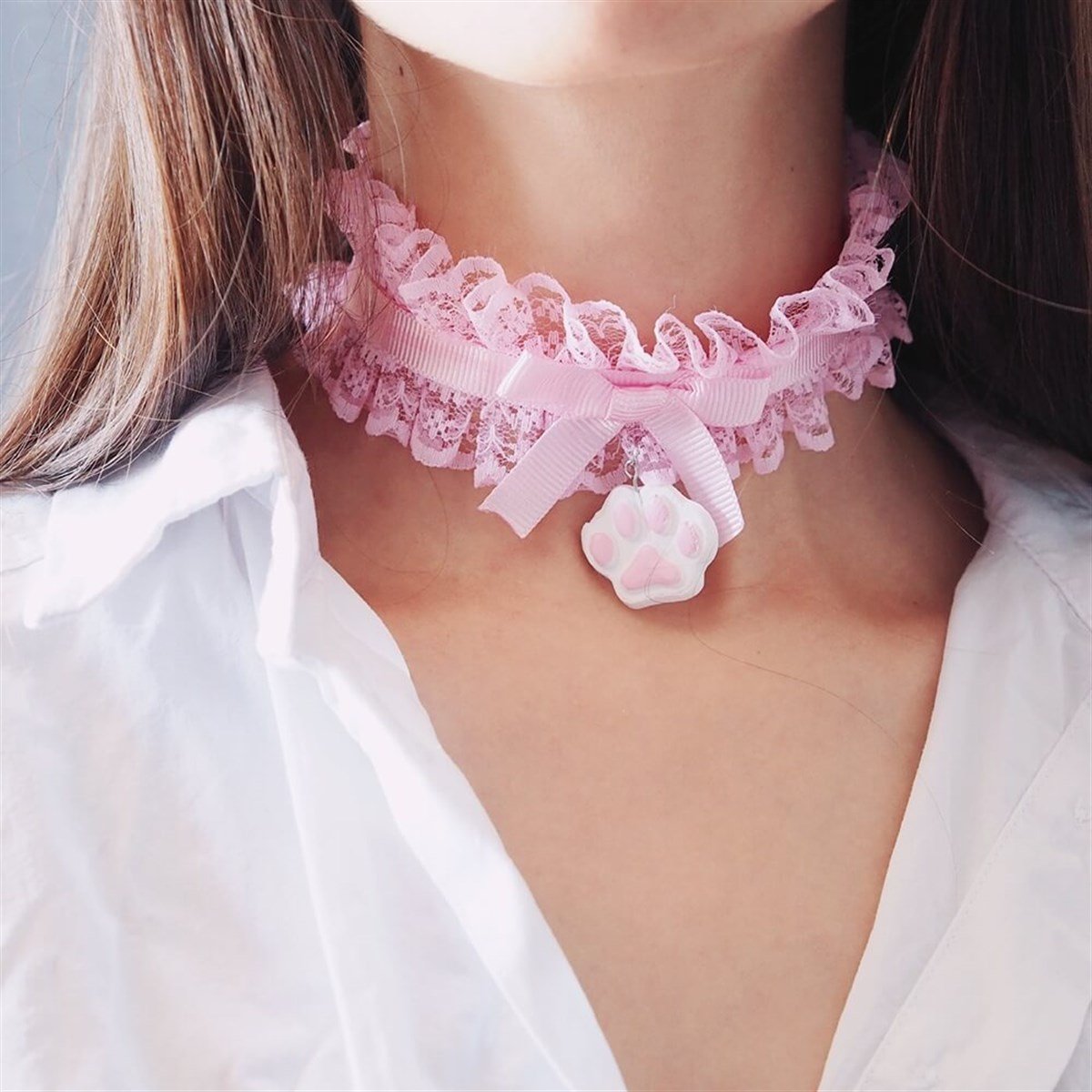 Pati Dantel Choker Kolye