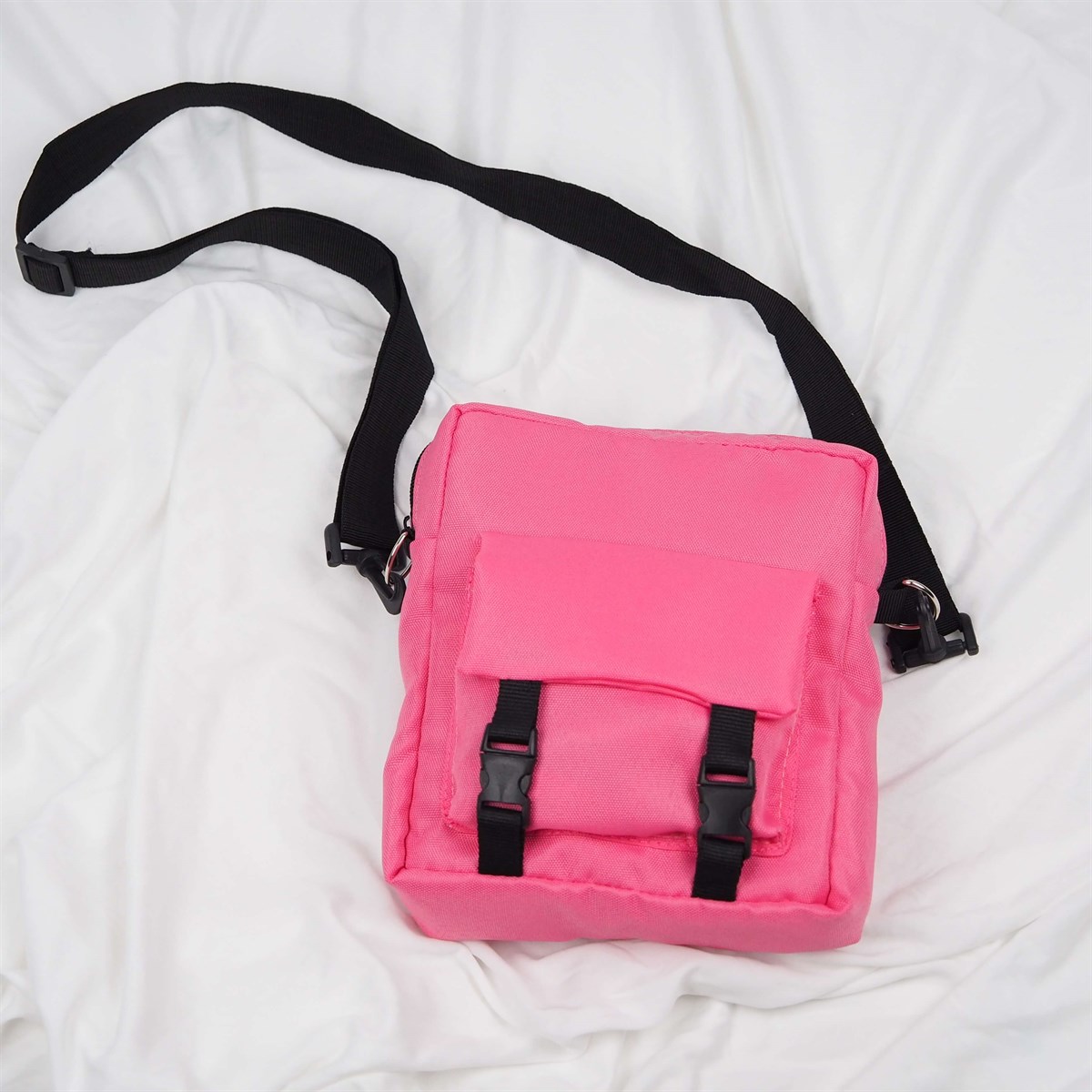 Pembe Crossbody Çanta 