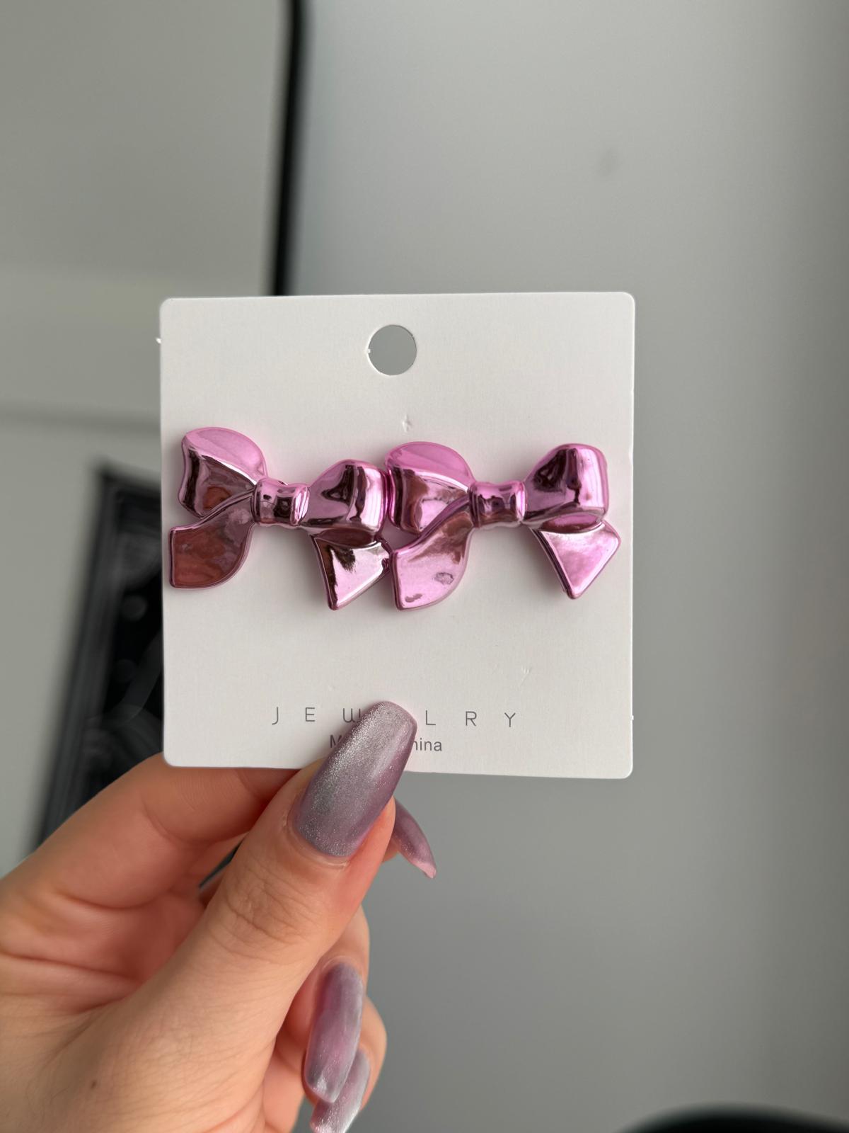 Pembe Fiyonk Küpe