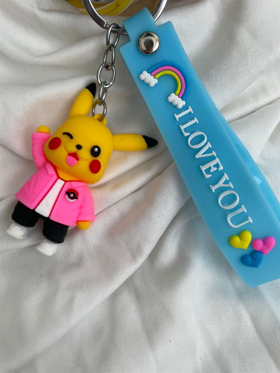 Pikachu Silikon Anahtarlık