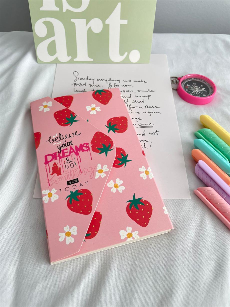 Pink Dreams Tasarımlı Zarf Defter