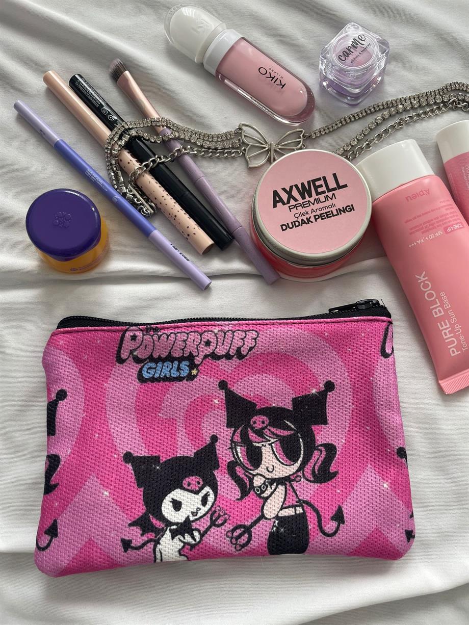 PPG Kuromi Makyaj ve Kalem Çantası