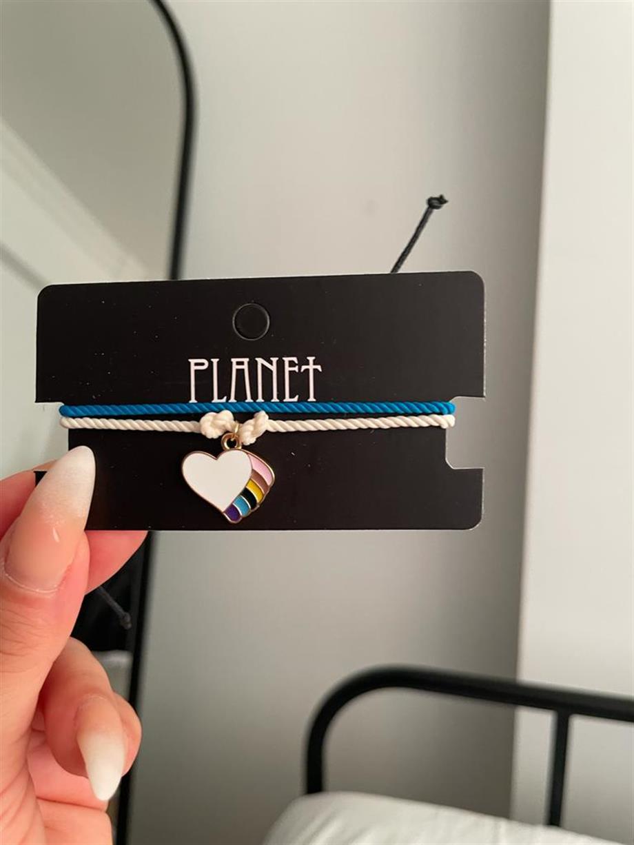 Pride Heart İp Bileklik