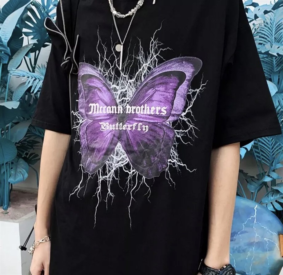 Purple Butterfly Unisex T-shirt