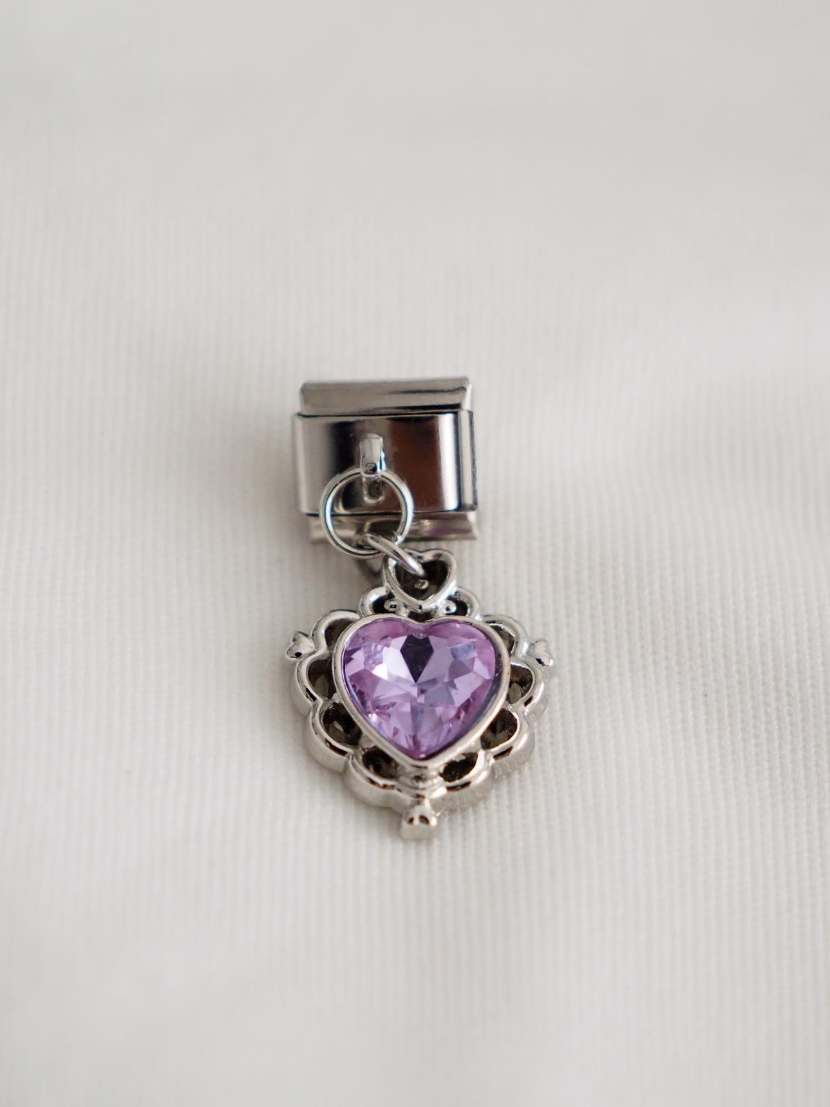 Purple Heart İtalyan Charm
