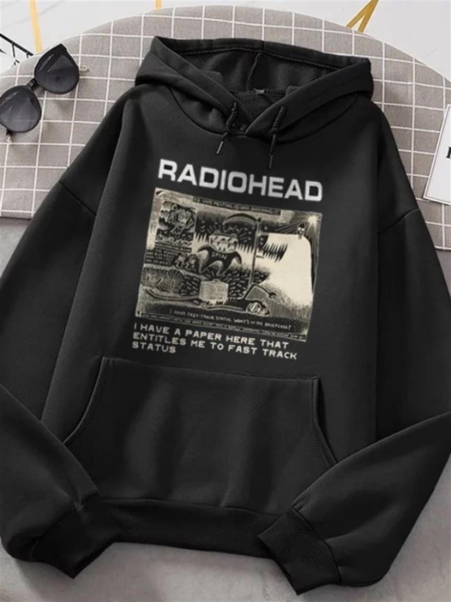 Radiohead Dna Breeding Kalın Kumaş Kapşonlu Unisex Sweatshirt