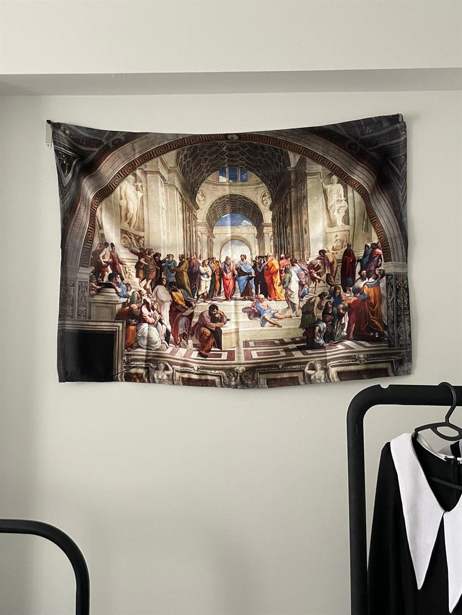 Rapheals The School of Athens Duvar Örtüsü - Wall Tapestry I 70 x 100 cm