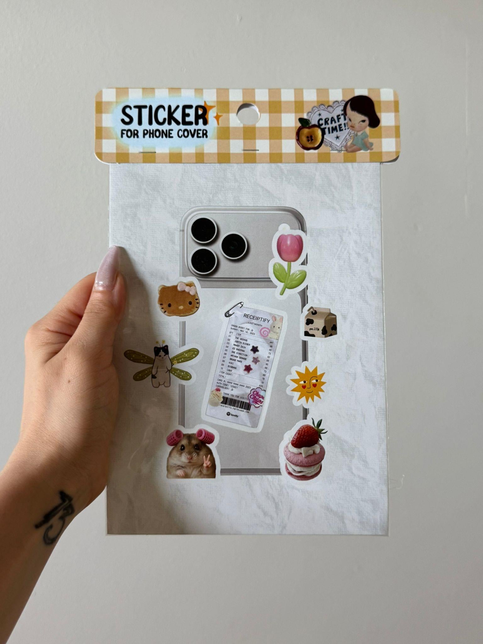 Receip Phone Sticker