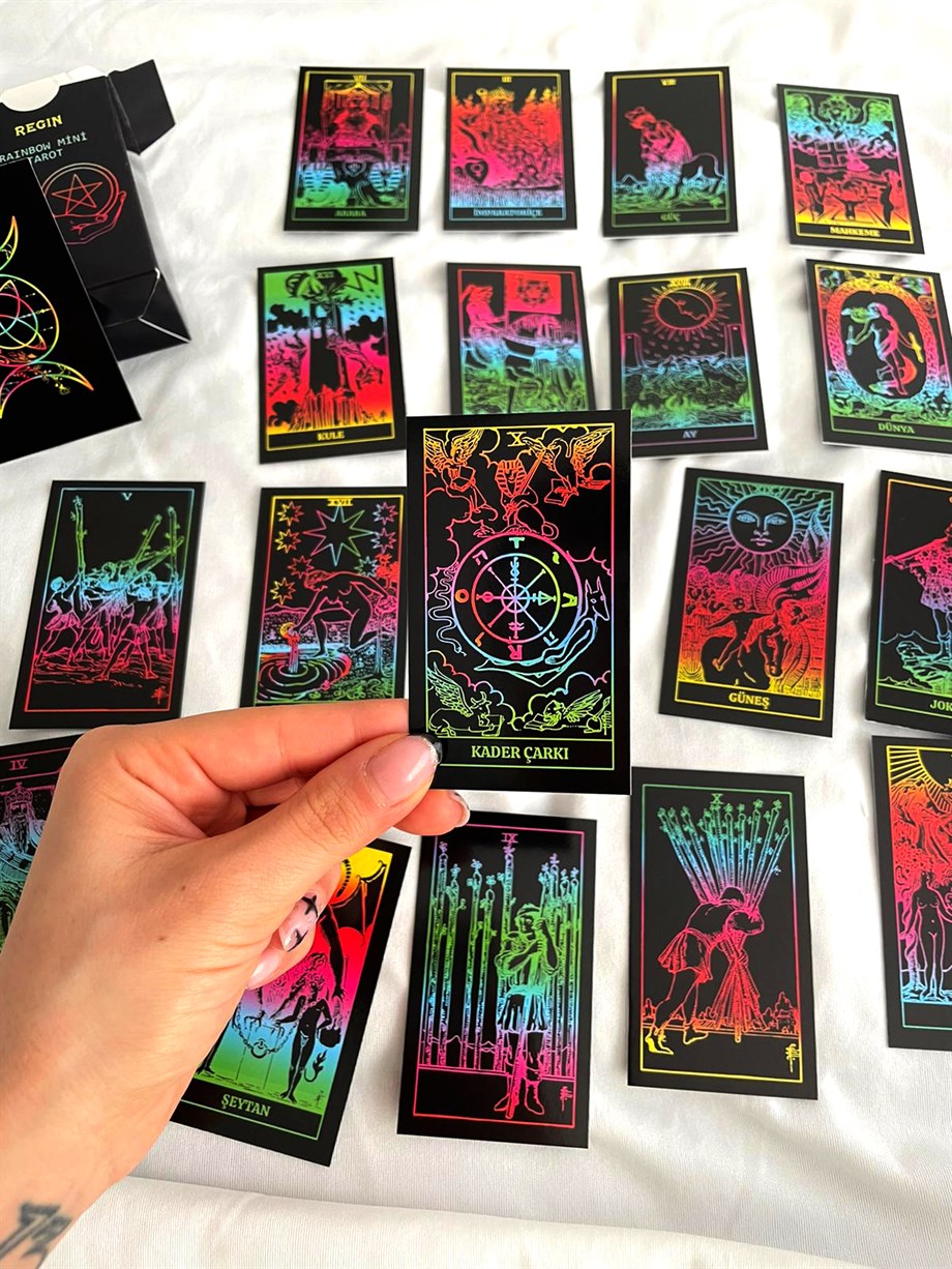 Regin 78 Kartlı Regin Mini Rainbow Tarot Destesi