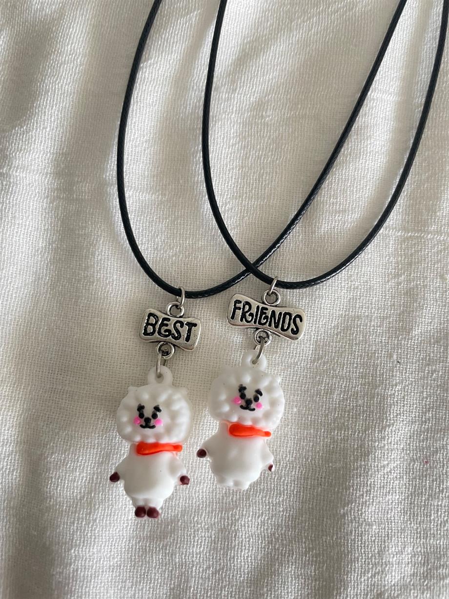 RJ BFF İkili Çift Kolyesi