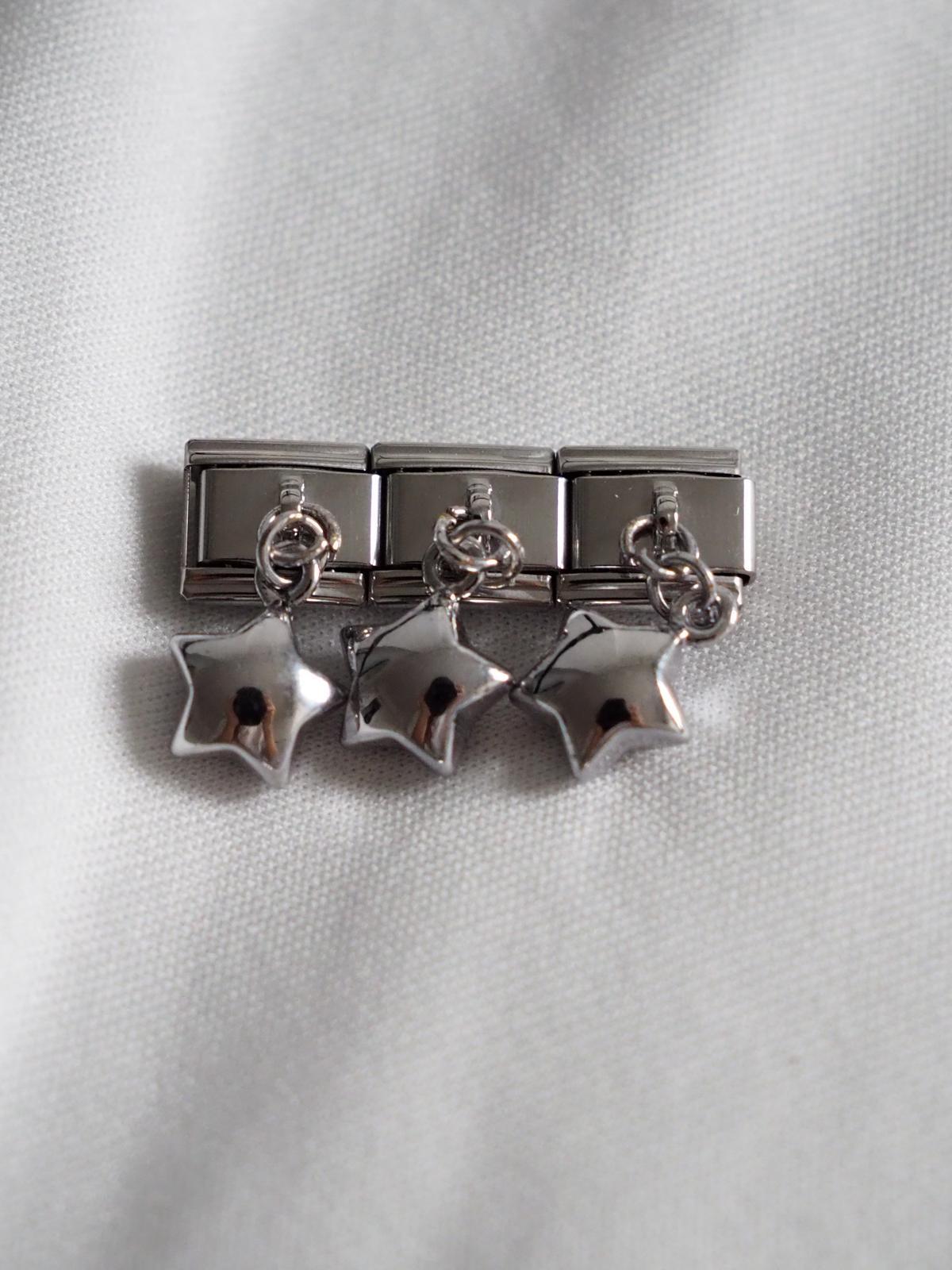 Sallantılı Minimal Yıldız İtalyan Charm