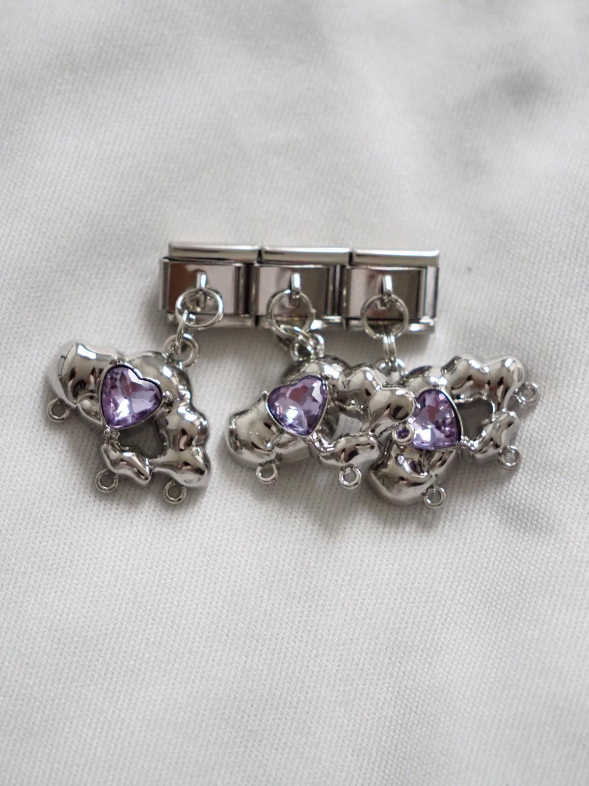 Sallantılı Mor Taşlı Bulut İtalyan Charm