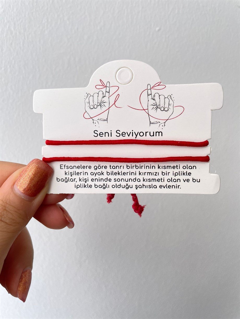 Seni Seviyorum Love Çift Bilekliği