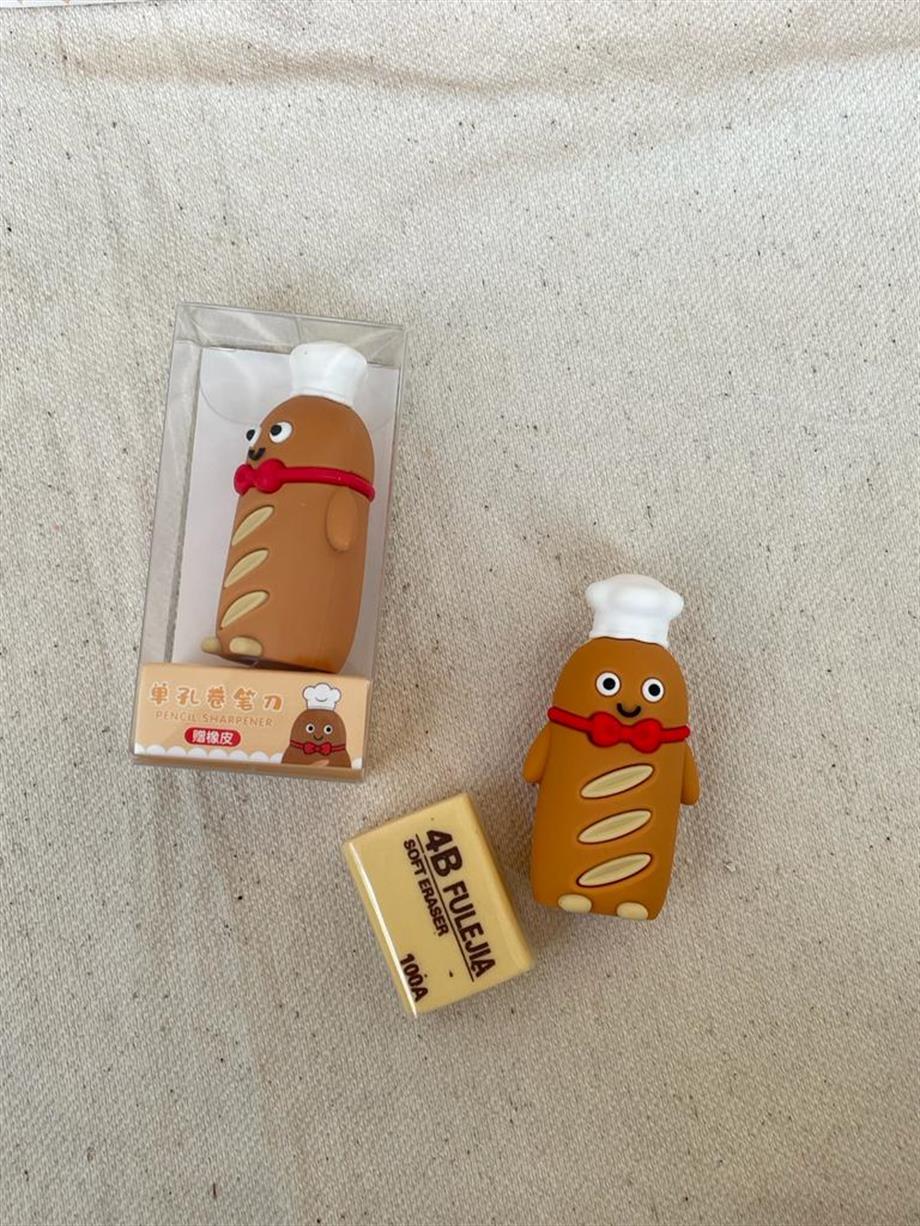 Sevimli Ekmek Silgili Kalemtıraş Baget