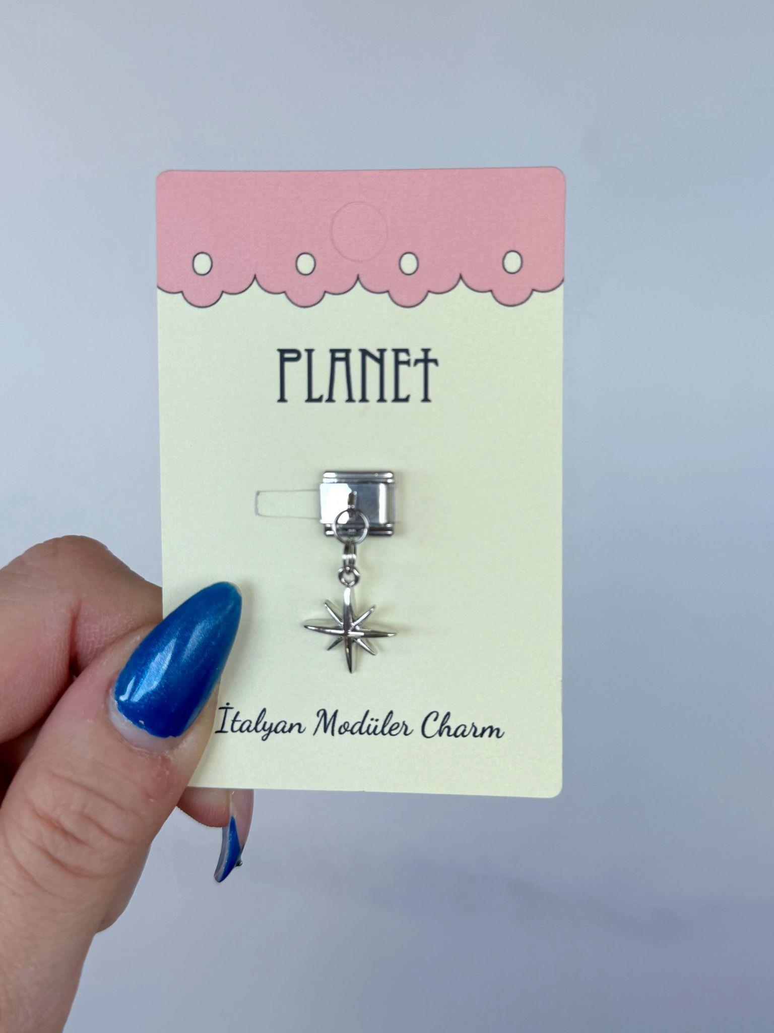 Shine Sallantılı Kartlı İtalyan Charm