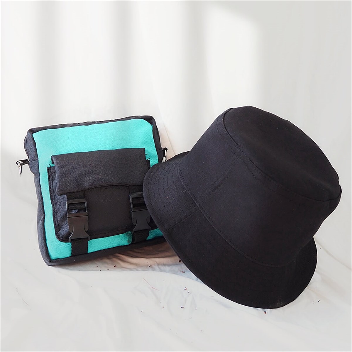 Siyah Bucket- Crossbody Set