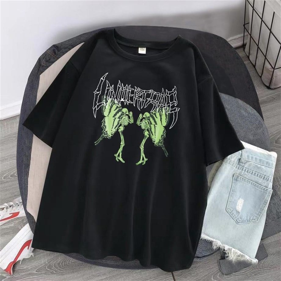 Skeleton Butterfly Oversize T-shirt